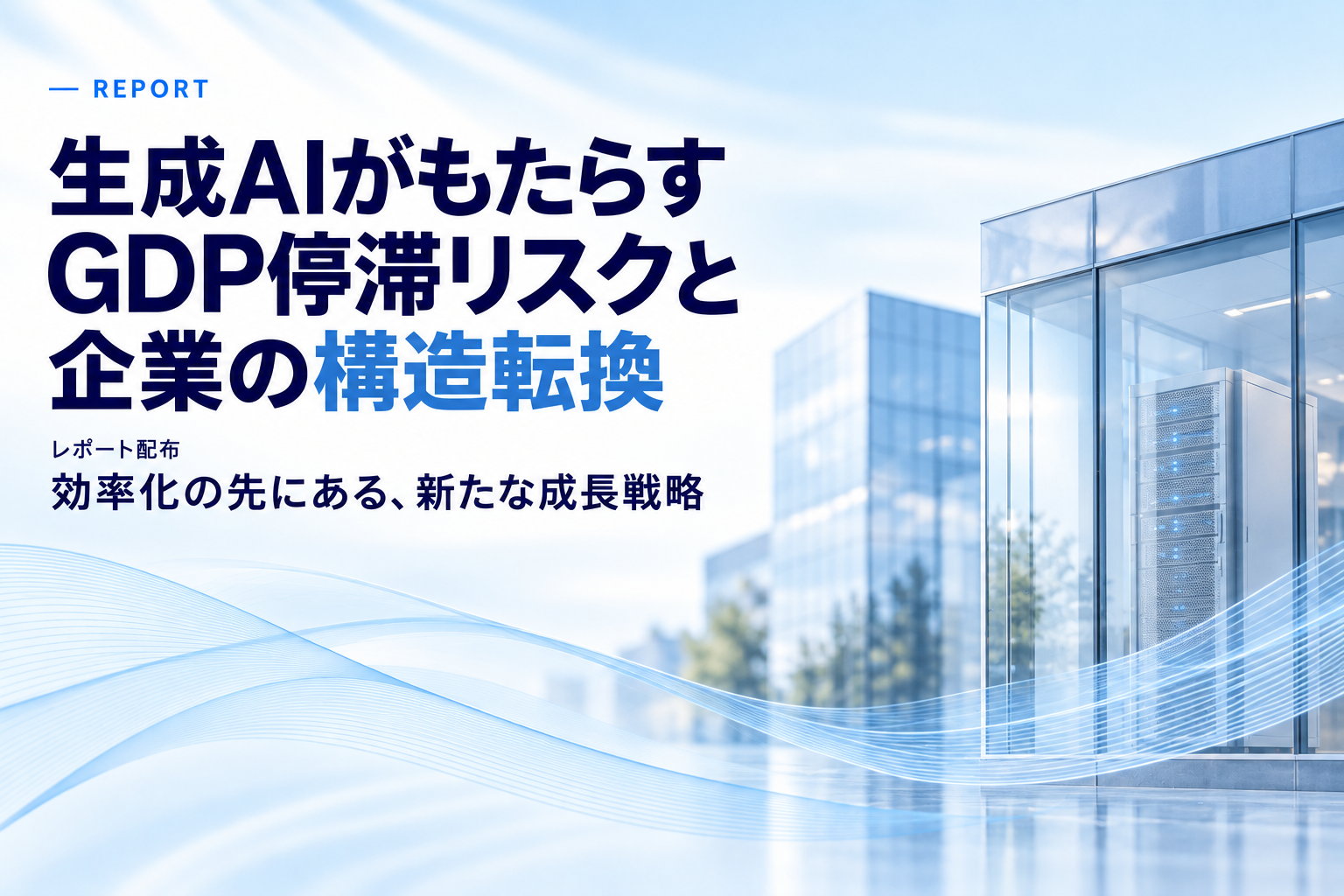 【レポート配布】生成AI台頭によるGDP停滞リスクと企業の構造転換戦略