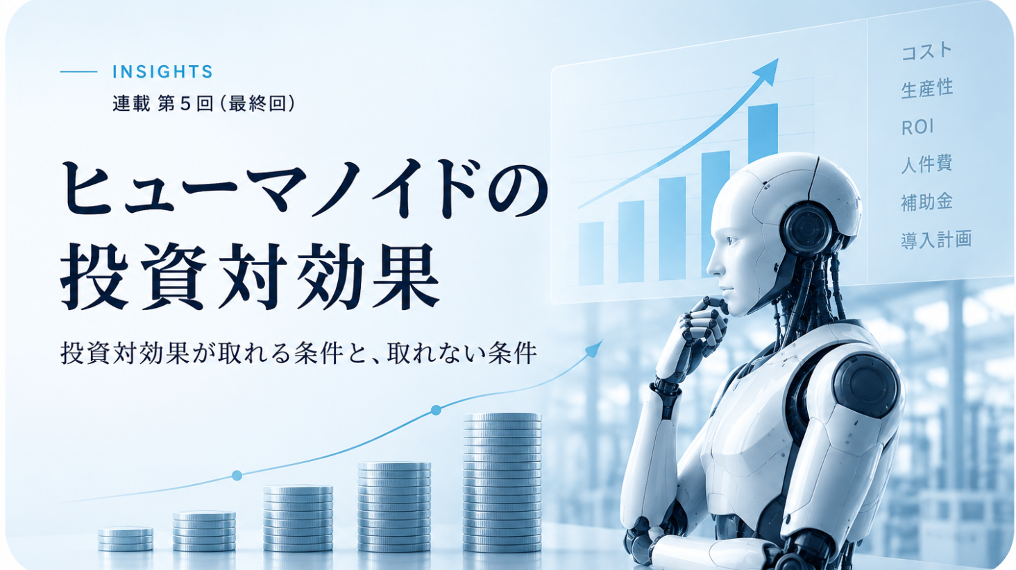 ヒューマノイドの投資対効果：フィジカルAI連載第5回